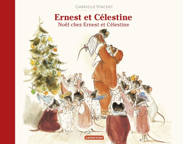 ERNEST ET CELESTINE -NOEL CHEZ ERNEST ET CELESTINE FORMAT BR, de Gabrielle Vincent | portada del libro
