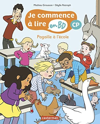 JE COMMENCE A LIRE EN BD -3- PAGAILLE A L'ECOLE CP, de Mathieu Grousson | portada del libro