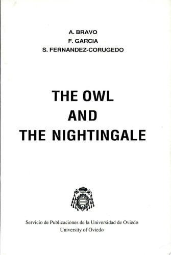The owl and the nightingale, de Bravo García | portada del libro