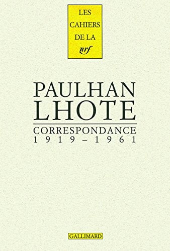 CORRESPONDANCE 1919-1961, de Paulhan | portada del libro