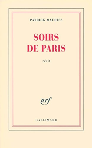 SOIRS DE PARIS, de Mauriès | portada del libro