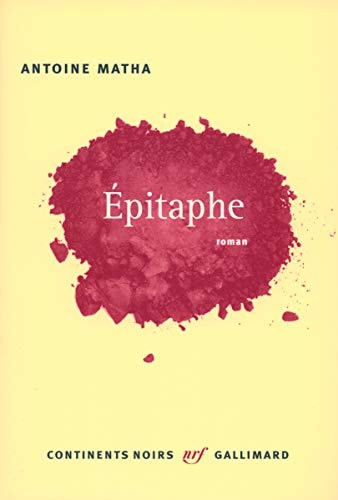 EPITAPHE, de Matha | portada del libro