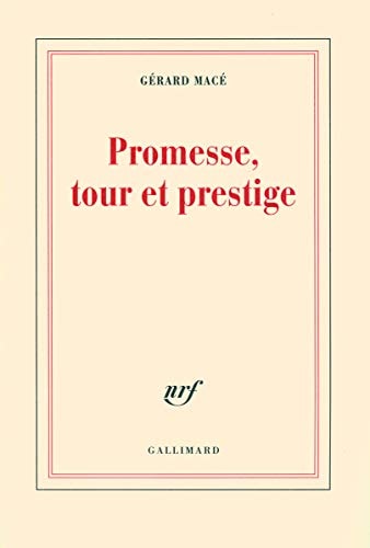 PROMESSE TOUR ET PRESTIGE, de Gérard Macé | portada del libro