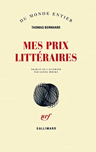 MES PRIX LITTERAIRES, de Thomas Bernhard | portada del libro