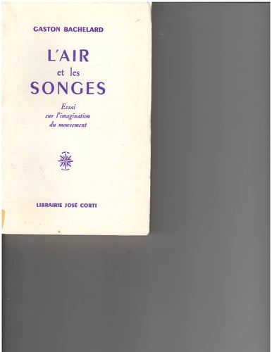 L AIR ET LES SONGES, de BACHELARD GASTO | portada del libro