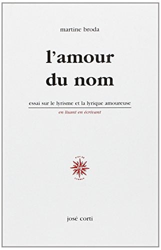 L AMOUR DU NOM, de BRODA MARTINE | portada del libro