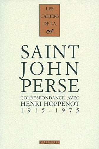 CORRESPONDANCE 1915-1975, de Saint-John Perse | portada del libro