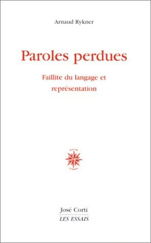PAROLES PERDUES, de RYKNER ARNAUD | portada del libro