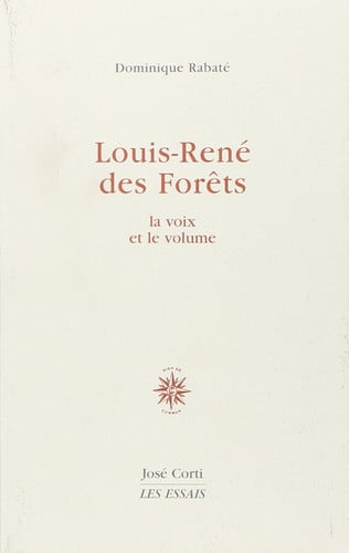 LOUIS RENE DES FORETS, de RABATE DOMINIQU | portada del libro