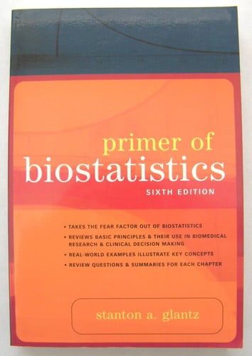 PRIMER OF BIOSTATISTICS, de STANTON GLANTZ | portada del libro