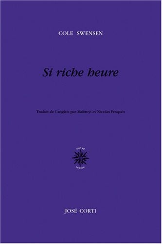 SI RICHE HEURE, de SWENSEN COLE | portada del libro