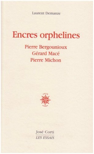 ENCRES ORPHELINES, de DEMANZE LAURENT | portada del libro