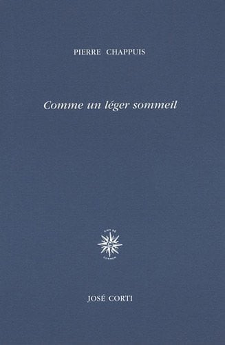COMME UN LEGER SOMMEIL, de CHAPPUIS PIERRE | portada del libro