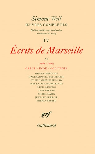 OEUVRES COMPLETES T4-2, de Simone Weil | portada del libro