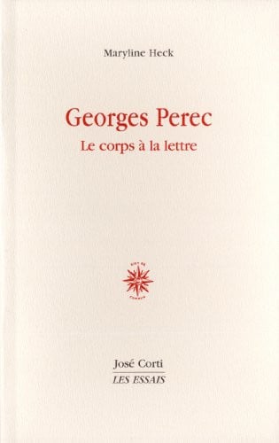 GEORGES PEREC, de HECK MARYLINE | portada del libro
