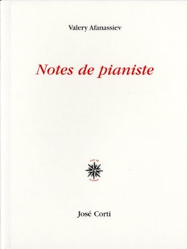 NOTES DE PIANISTE, de AFANASSIEV VALE | portada del libro