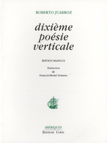 DIXIEME POESIE VERTICALE, de JUARROZ ROBERTO | portada del libro