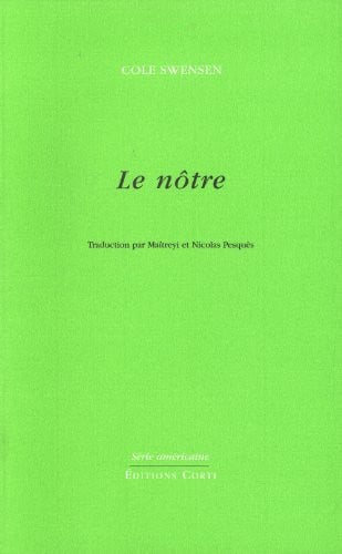 LE NOTRE, de SWENSEN COLE | portada del libro