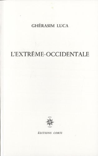 L EXTREME OCCIDENTALE, de LUCAS GHERASIM | portada del libro