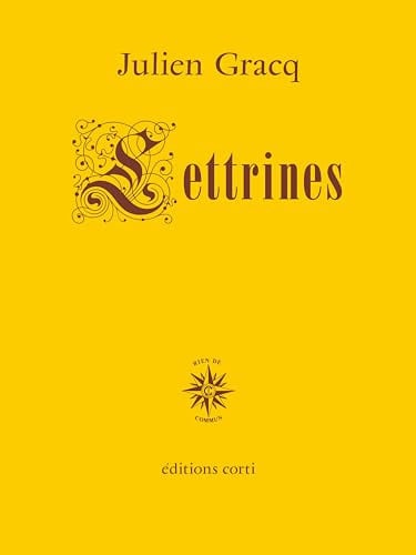 LETTRINES, de GRACQ JULIEN | portada del libro