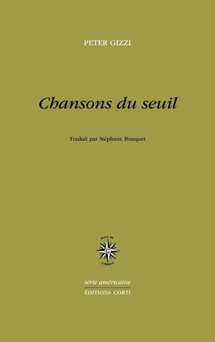 CHANSONS DU SEUIL, de GIZZI PETER | portada del libro