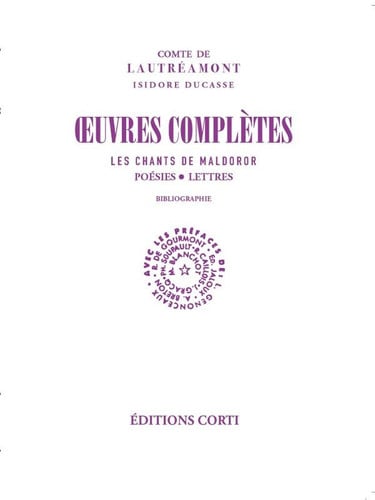 OEUVRES COMPLETES, de LAUTREAMONT | portada del libro