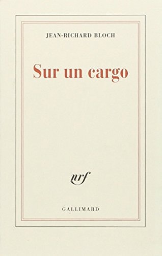 SUR UN CARGO, de Jean-Richard Bloch | portada del libro