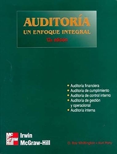 AUDITORIA UN ENFOQUE INTEGRAL 12ª, de WHITTINGTON#PANY | portada del libro