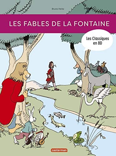 LES CLASSIQUES EN BD -LES FABLES DE LA FONTAINE, de Bruno Heitz | portada del libro