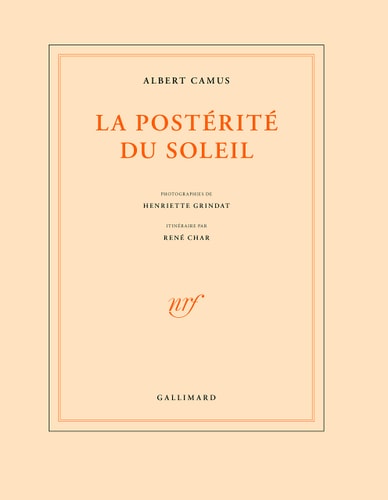 LA POSTERITE DU SOLEIL, de Albert Camus | portada del libro