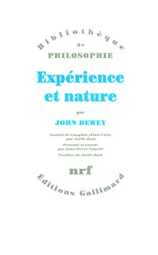 EXPERIENCE ET NATURE, de John Dewey | portada del libro