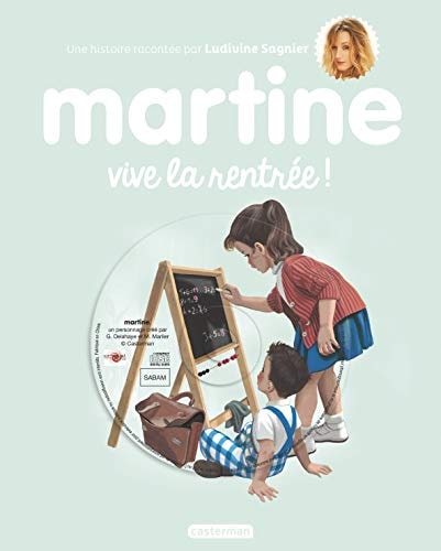 MARTINE VIVE LA RENTREE + CD ED 2018, de Gilbert Delahaye | portada del libro