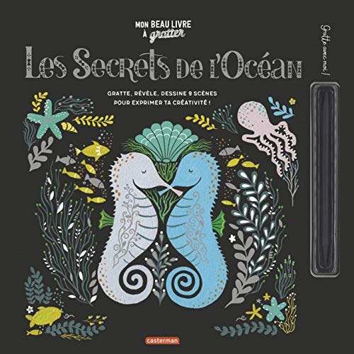 MON BEAU LIVRE A GRATTER -LES SECRETS DE L'OCEAN, de Dinara Mirtalipova | portada del libro