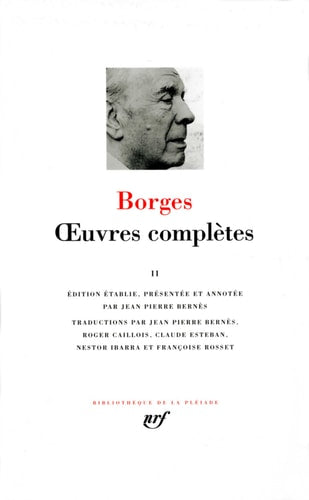 OEUVRES COMPLETES T2, de Jorge Luis Borges | portada del libro