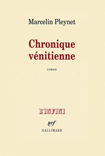 CHRONIQUE VENITIENNE, de Pleynet | portada del libro