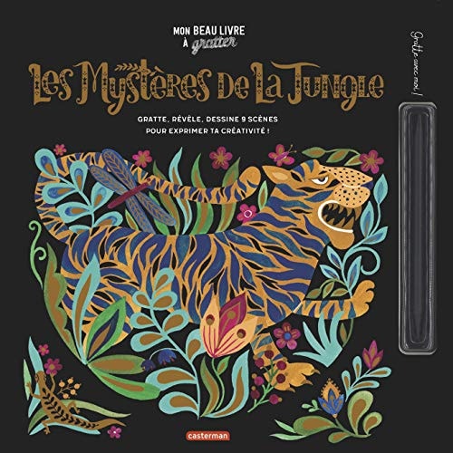 MON BEAU LIVRE A GRATTER -LES MYSTERES DE LA JUNGLE, de Dinara Mirtalipova | portada del libro