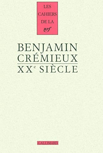 20E SIECLE, de Benjamin Crémieux | portada del libro