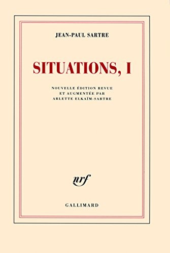 SITUATIONS T1, de Jean-Paul Sartre | portada del libro
