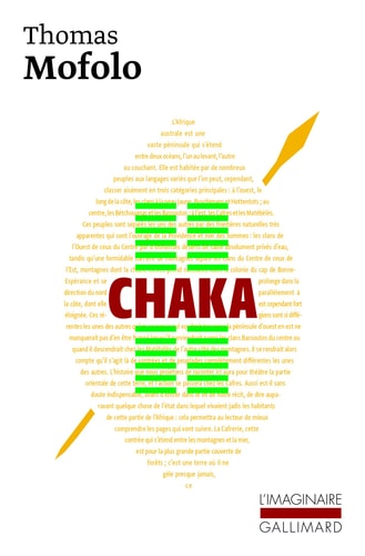 CHAKA, de Thomas Mofolo | portada del libro