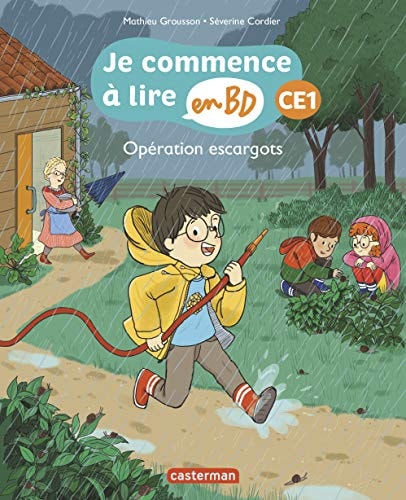 JE COMMENCE A LIRE EN BD -6- OPERATION ESCARGOTS CE1, de Mathieu Grousson | portada del libro