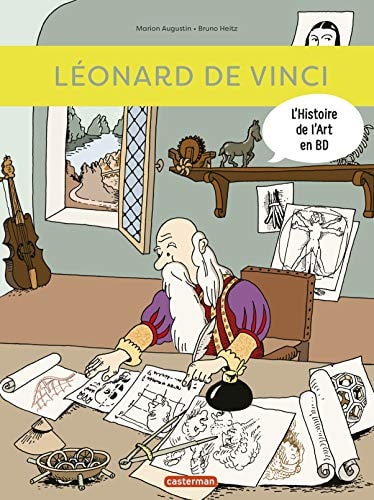 L'HISTOIRE DE L'ART EN BD -LEONARD DE VINCI, de Marion Augustin | portada del libro