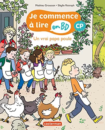 Un vrai papa poule !, de Mathieu Grousson | portada del libro