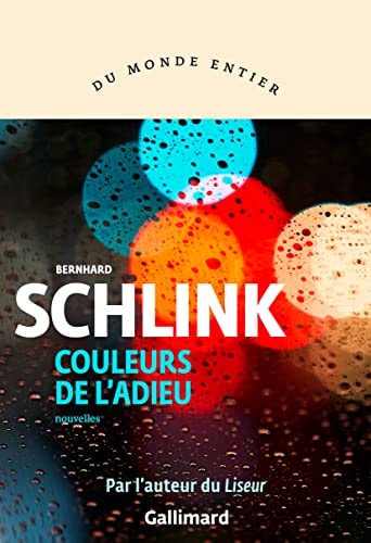 COULEURS DE L'ADIEU, de Bernhard Schlink | portada del libro