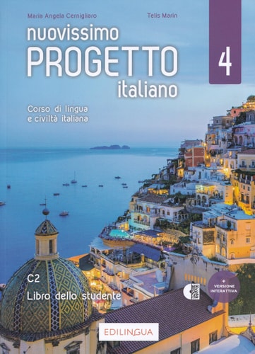 NUOVISSIMO PROGETTO ITALIANO 4 LIBRO DELLO STUDENTE, de T. CERNIGLIARO MARIN (MARIA ANGELA.) | portada del libro