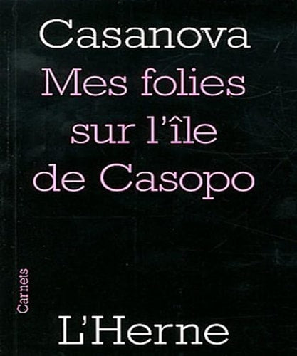 ES FOLIES SUR L'ILE DE CASOPO, de Giacomo Casanova | portada del libro