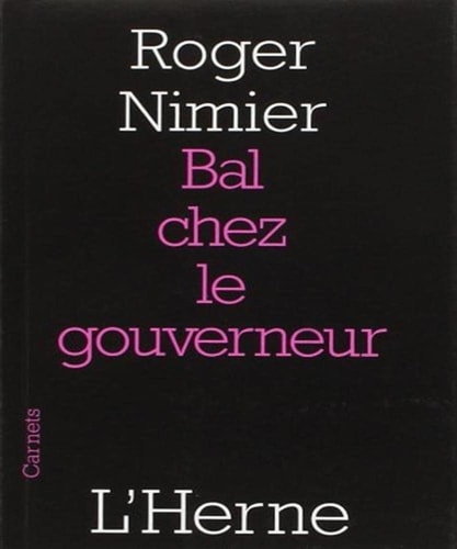 AL CHEZ LE GOUVERNEUR., de Roger Nimier | portada del libro