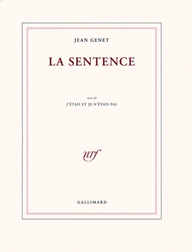 La sentence, de Genet | portada del libro