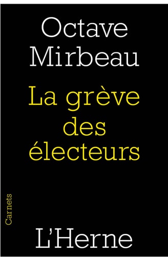 A GREVE DES ELECTEURS, de Octave Mirbeau | portada del libro