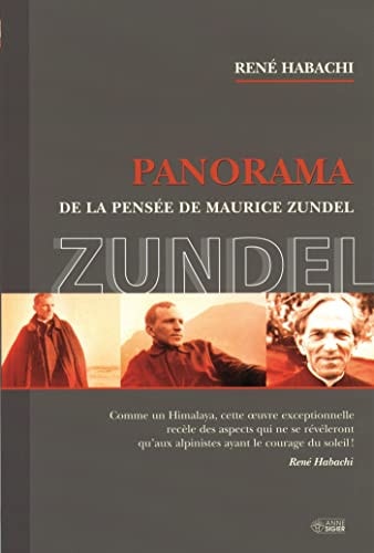 PANORAMA PENSEE MAURICE ZUNDEL, de René Habachi | portada del libro