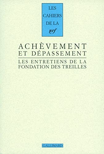 ACHEVEMENT ET DEPASSE, de Daniel Couty | portada del libro